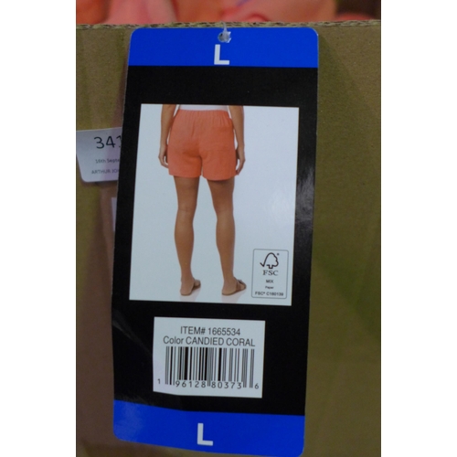 3410 - Quantity of ladies coral shorts - mixed size  * This lot is subject to VAT