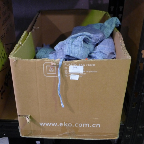 3412 - Quantity of ladies blue shorts - mixed size  * This lot is subject to VAT