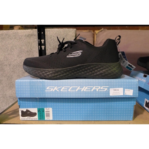 3416 - Men's black Skechers - UK size 11 -  * This lot is subject to VAT