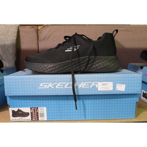 3417 - Men's black Skechers - UK size 10  * This lot is subject to VAT