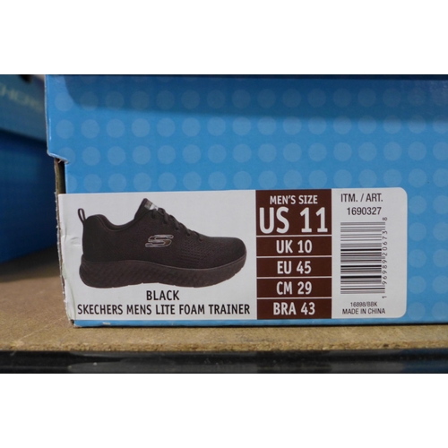 3417 - Men's black Skechers - UK size 10  * This lot is subject to VAT