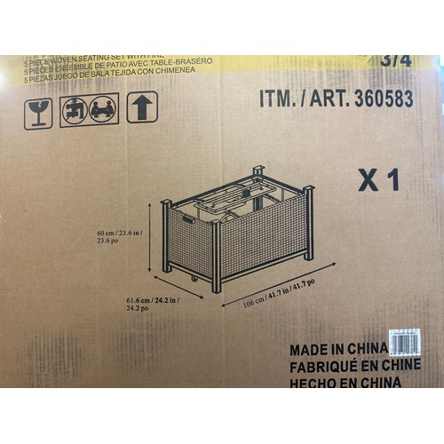 1514 - A Conway 5 piece Fire Chat Set, original RRP £1958.33 + VAT (4184-25) *This lot is subject to VAT