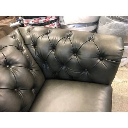 1529 - A New Allington 3 Seater Grey Leather Sofa, original RRP £1666.66 + VAT (4184-5) *This lot is subjec... 