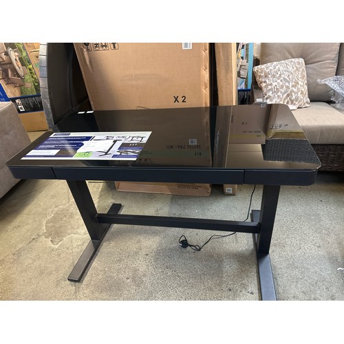 1528 - A Black Tech Adjustable Power Desk, original RRP £266.66 + VAT (4184-2) *This lot is subject to VAT