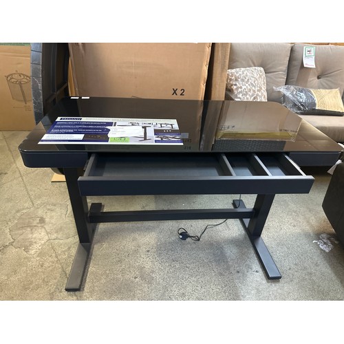 1528 - A Black Tech Adjustable Power Desk, original RRP £266.66 + VAT (4184-2) *This lot is subject to VAT