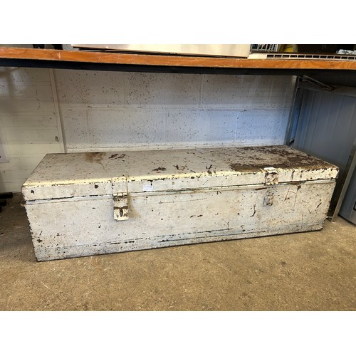 2165 - A large metal white tool locker