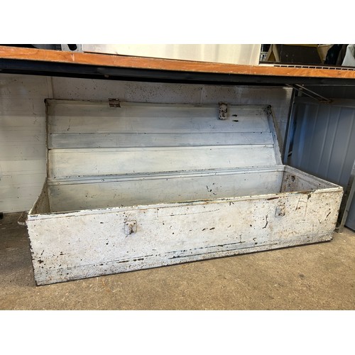 2165 - A large metal white tool locker