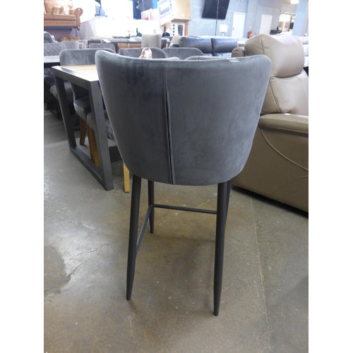 1411 - A set of four Kos granite bar stools * this lot is subject to VAT