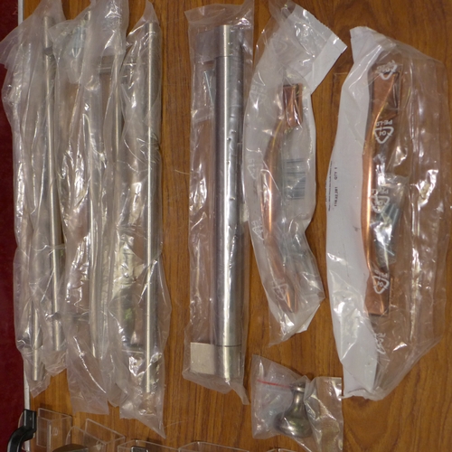 3163 - Quantity of Misc. Handles, and Four Ear Plug Dispensers * This lot is subject to VAT