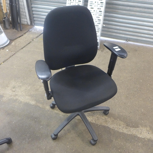 2340 - Two office chairs * this lot is subject to VAT