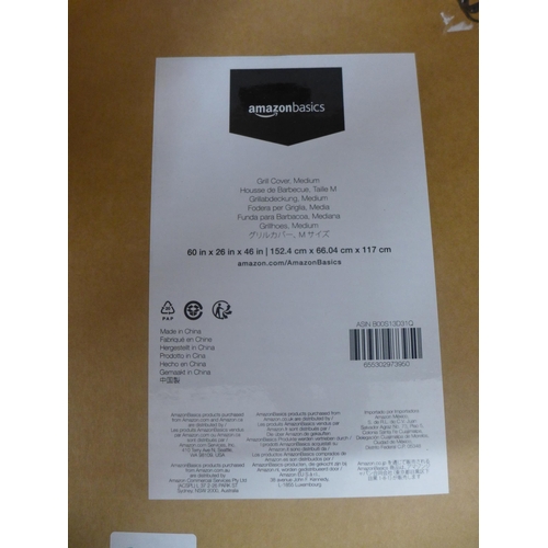 2102 - Two Amazon outdoor medium BBQ grill covers (sealed)