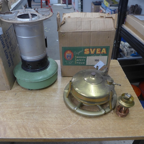 2108 - A Valor Minor boiling stove and a Swedish safety stove