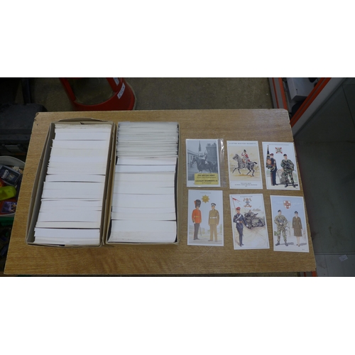 2131 - Two boxes of military postcards