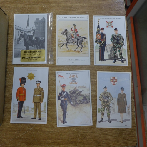 2131 - Two boxes of military postcards