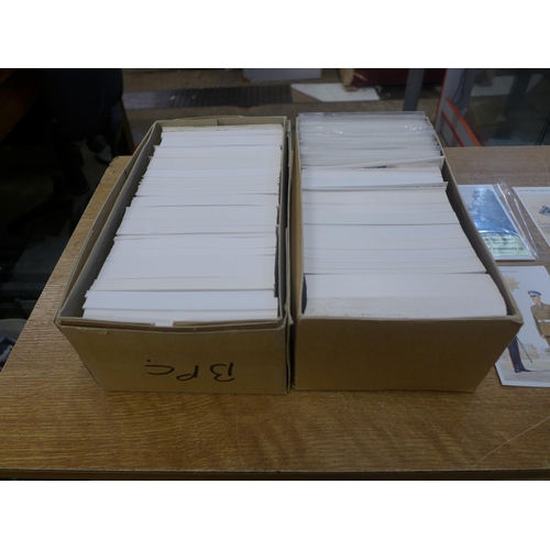 2131 - Two boxes of military postcards