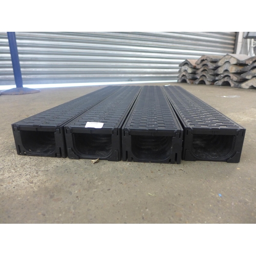 2254 - 4 Aco drain channels with covers