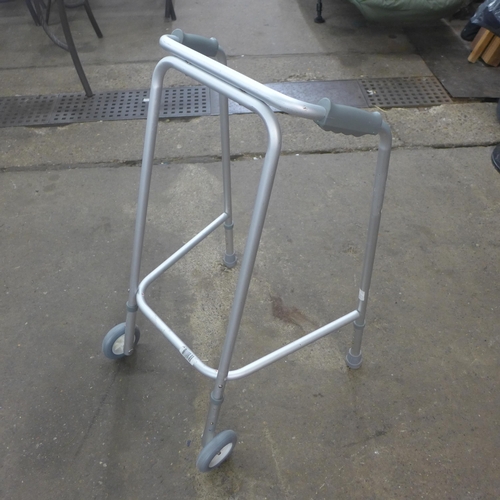 2285 - An Invacare Action 3 large wheel wheelchair and walker