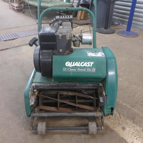 2287 - A Qualcast classic 35S petrol mower with collector