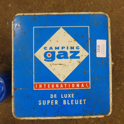 2318 - A Camping Gaz stove and a steel Hibachi grill