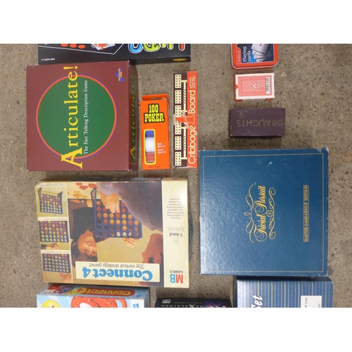 2354 - A box of games and playing cards