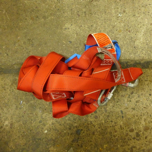 2401 - A bag of PPE safety harnesses with fittings