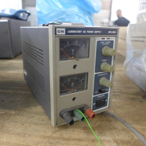 2444 - A GW laboratory DC power supply (model:- GPR-3030)