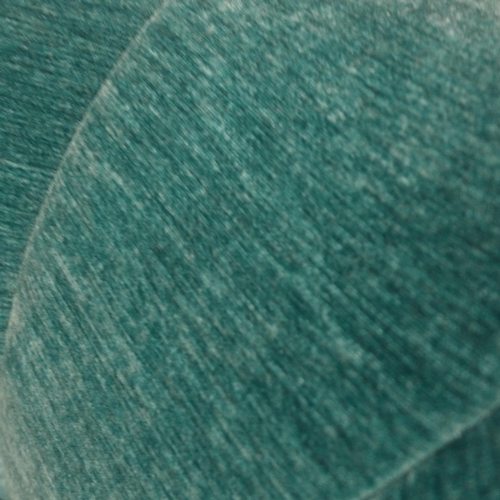 1345 - A teal crushed velvet upholstered shell back side chair