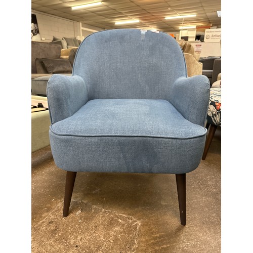 1337 - A light blue upholstered side chair