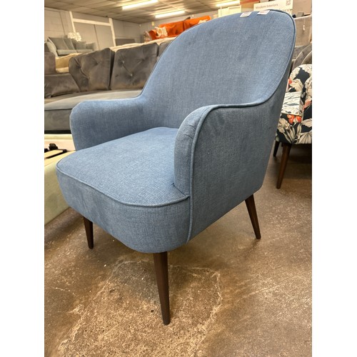 1337 - A light blue upholstered side chair