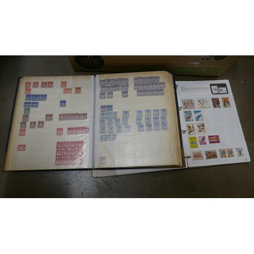 1080 - Stamps; a box of stamps, covers, etc., loose and in albums **PLEASE NOTE THIS LOT IS NOT ELIGIBLE FO... 