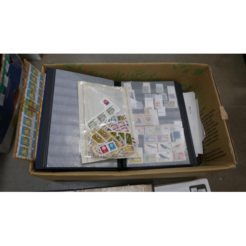 1080 - Stamps; a box of stamps, covers, etc., loose and in albums **PLEASE NOTE THIS LOT IS NOT ELIGIBLE FO... 