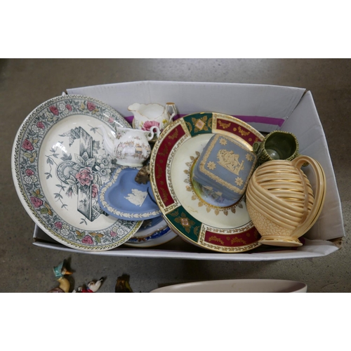 1082 - A collection of assorted china including Wedgwood Jasperware, Royal Albert and Wade **PLEASE NOTE TH... 