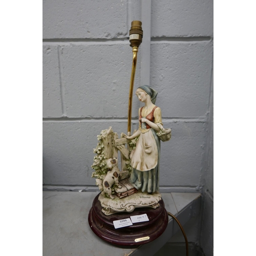 1096 - A Giuseppe Armani figural table lamp **PLEASE NOTE THIS LOT IS NOT ELIGIBLE FOR POSTING AND PACKING*... 