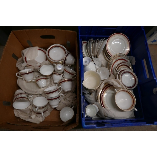 1108 - Salisbury Sarum tea and dinner wares, (two boxes) **PLEASE NOTE THIS LOT IS NOT ELIGIBLE FOR POSTING... 