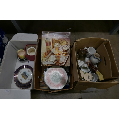 1109 - Three boxes of mixed china, including Art Deco **PLEASE NOTE THIS LOT IS NOT ELIGIBLE FOR POSTING AN... 