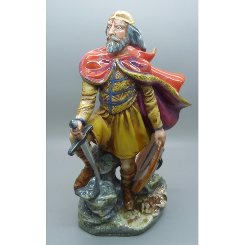 604 - A Royal Doulton Alfred The Great figure, HN3821