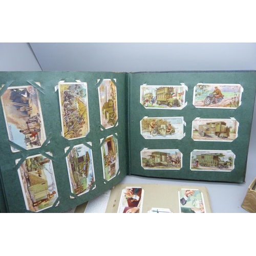 639 - A collection of military themed cigarette cards and others