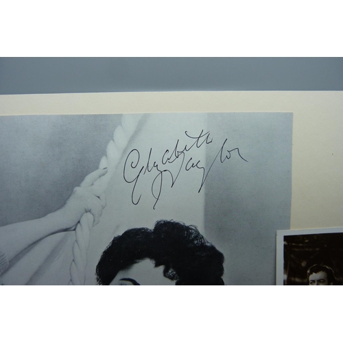 649 - An Elizabeth Taylor autographed image