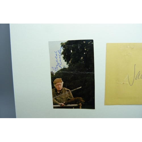 650 - Dads Army - A James Beck (Pte. Walker) autograph, and an Arnold Ridley (Pte. Godfrey) signed photogr... 