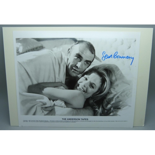 656 - James Bond interest; Sean Connery autographed lobby card for The Anderson Tapes