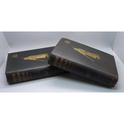 663 - Two volumes, Richard Burton, A Pilgramage to Al Midinah and Meccah, 1893 Memorial Edition