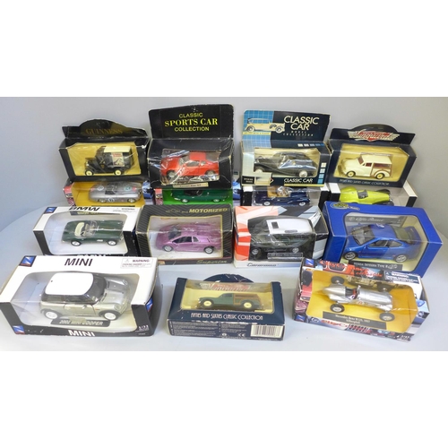 666 - Fifteen boxed die-cast model vehicles