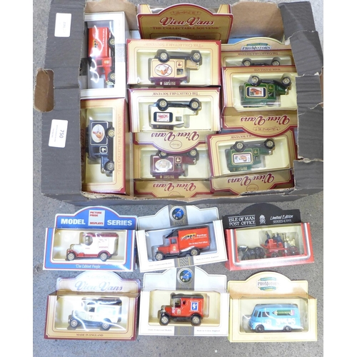 750 - A collection of model vehicles including Lledo, boxed