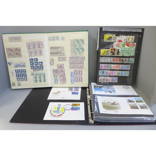 755 - Stamp albums and stamps