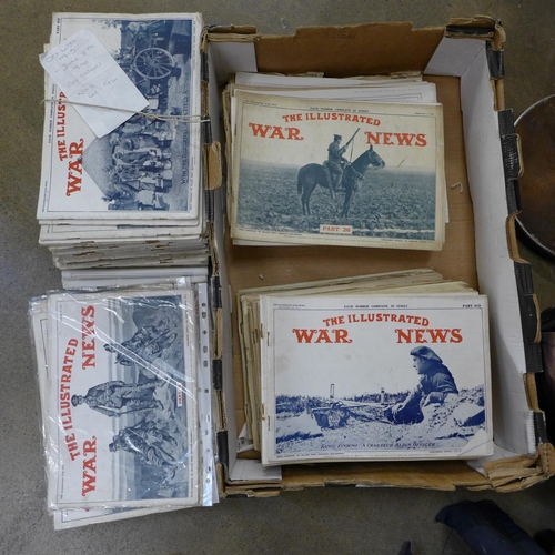 782 - A collection of The Illustrated War News publications, World War I, 1914-1918, approximately 90 in t... 