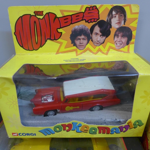 783 - A Shell limited edition die-cast metal coin bank, a Corgi Monkeemania The Monkees die-cast model veh... 