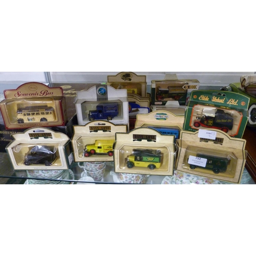 792 - A collection of Days Gone, Oxford and Lledo model vehicles, including Eddie Stobart, all boxed