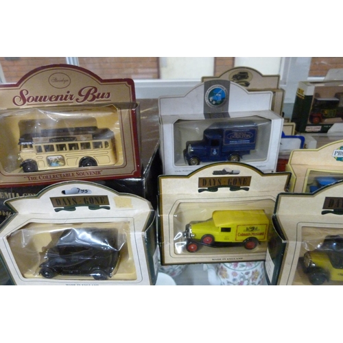 792 - A collection of Days Gone, Oxford and Lledo model vehicles, including Eddie Stobart, all boxed