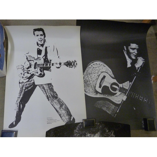 811 - Rock n Roll original 1968 posters by Unicorn, Eddie Cochran, Gene Vincent and Elvis Presley