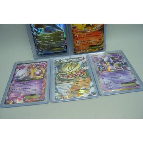 846 - Five rare Pokemon cards